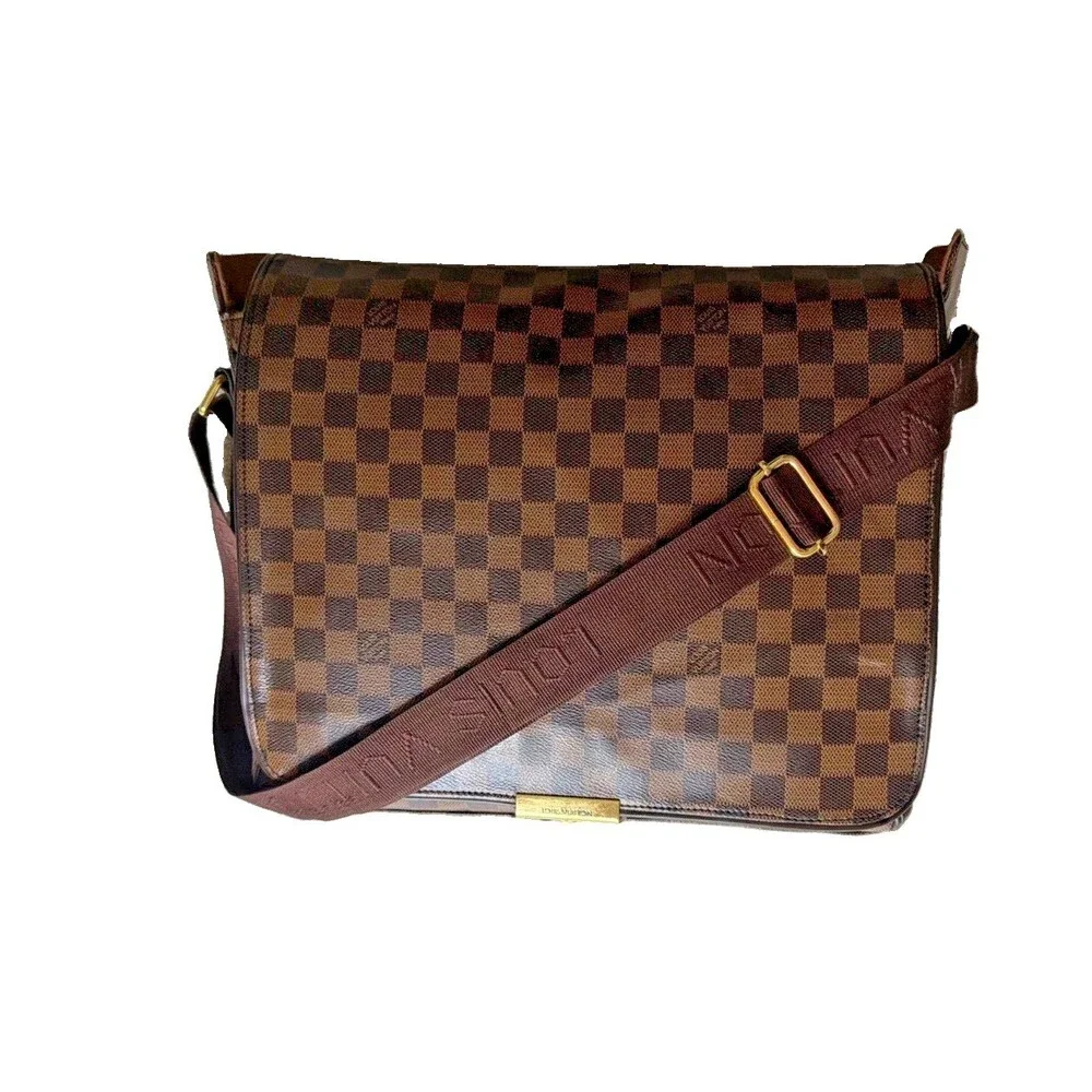 Louis Vuitton Damier Ebene Bastille Messenger Crossbody Bag Vintage Rare